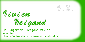 vivien weigand business card